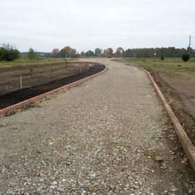 Laying paving