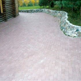 Laying paving